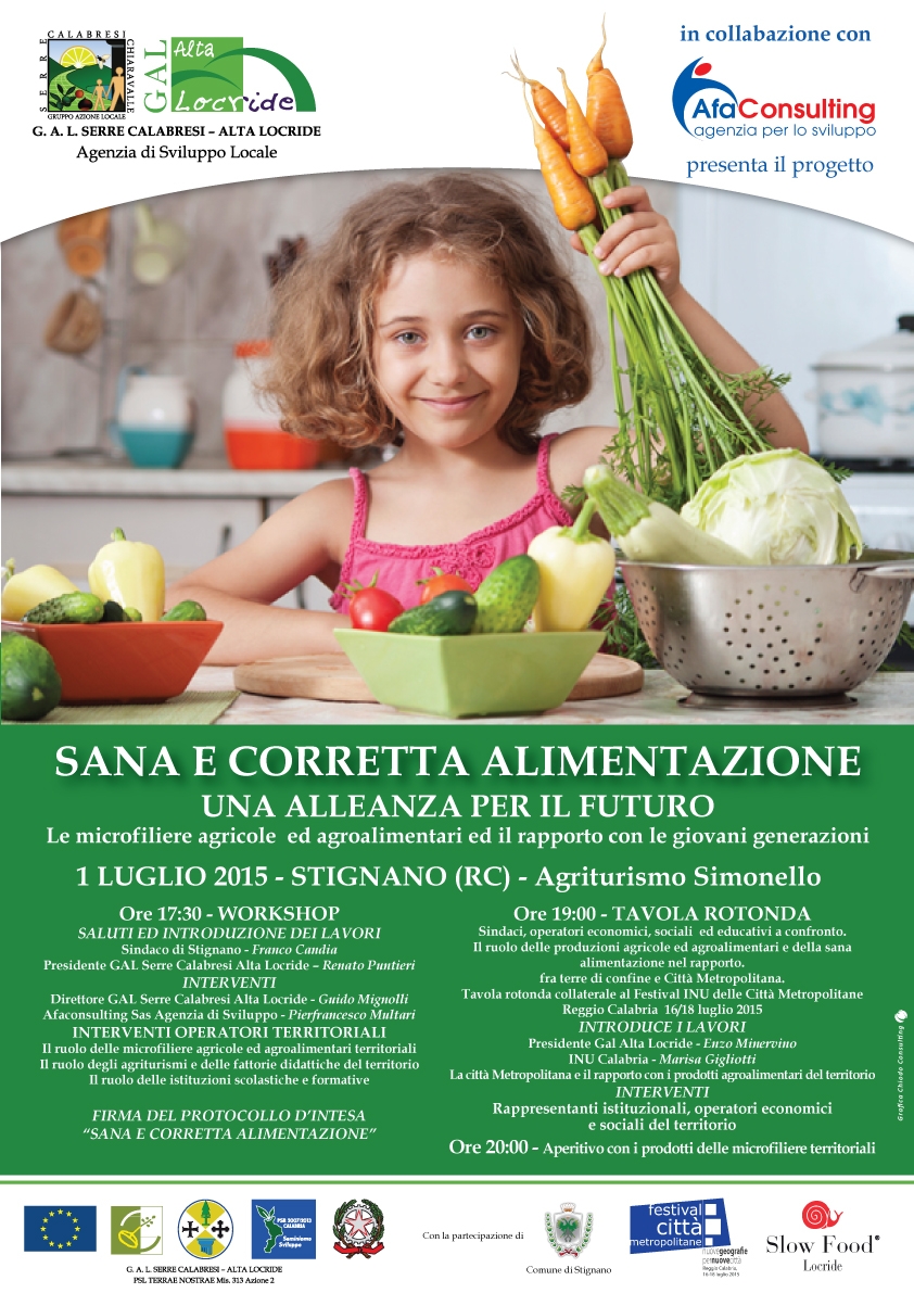 Stignano: Progetto Sana e Corretta alimentazione, una alleanza per il futuro - 