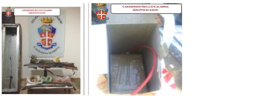 Caulonia Marina: rinvenuti 1 kg di esplosivo artigianale, armi e munizioni. - 