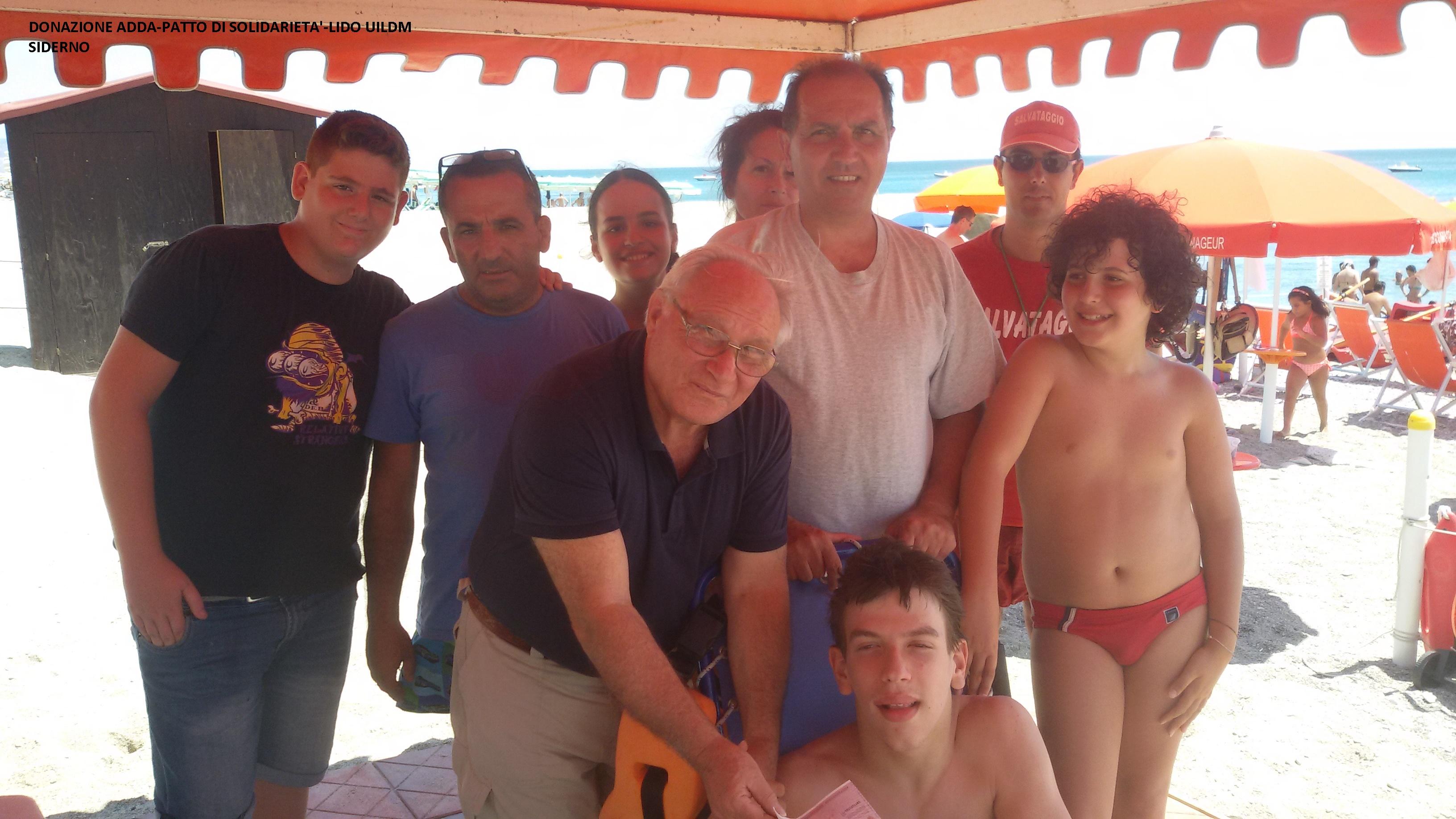 SIDERNO, LIDO UILDM: FATTIVA SOLIDARIETA' DELL'ADDA - 