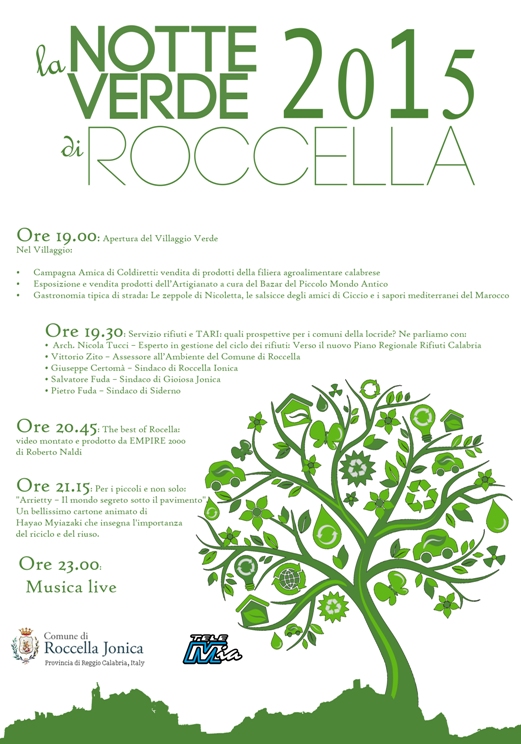 ROCCELLA JONICA DOMENICA 23 SI TINGE DI VERDE - 