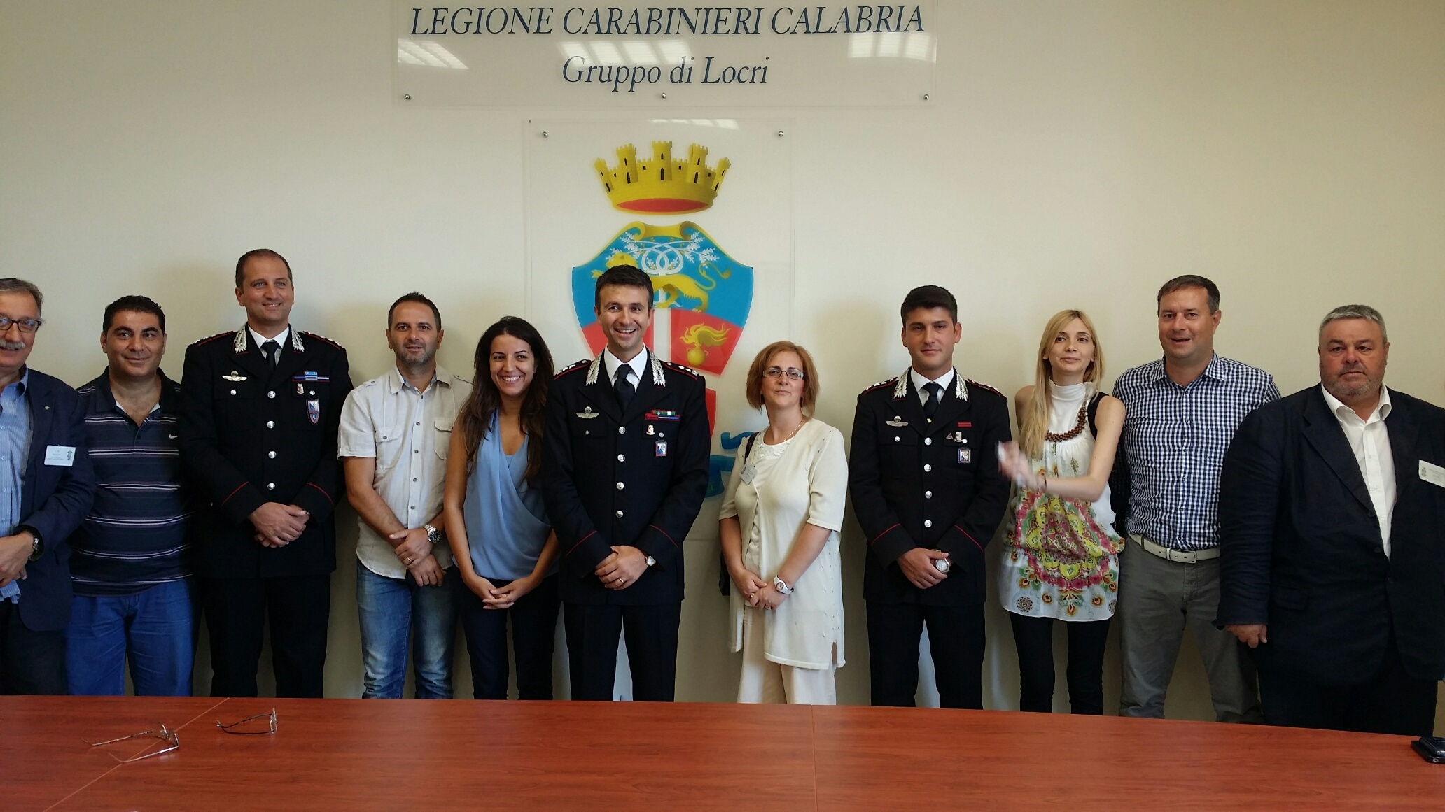 IL NUOVO COMANDANTE DEL GRUPPO CARABINIERI LOCRI SI PRESENTA ALLA STAMPA - 