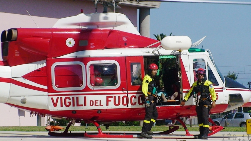 Allerta meteo: disposta la dislocazione dell'elicottero AB 412 Drago  - 