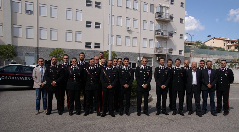 VISITA DEL GEN. RISPOLI ALLA COMPAGNIA CARABINIERI DI ROCCELLA JONICA E ALLE STAZIONI DI PLATÌ, SAN LUCA E AFRICO NUOVO. - 