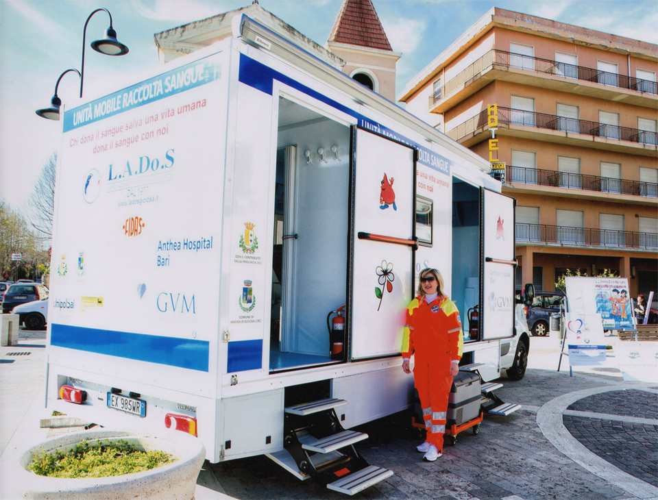 SIDERNO: DOMENICA IN PIAZZA LA RACCOLTA SANGUE DELLA LADOS - 