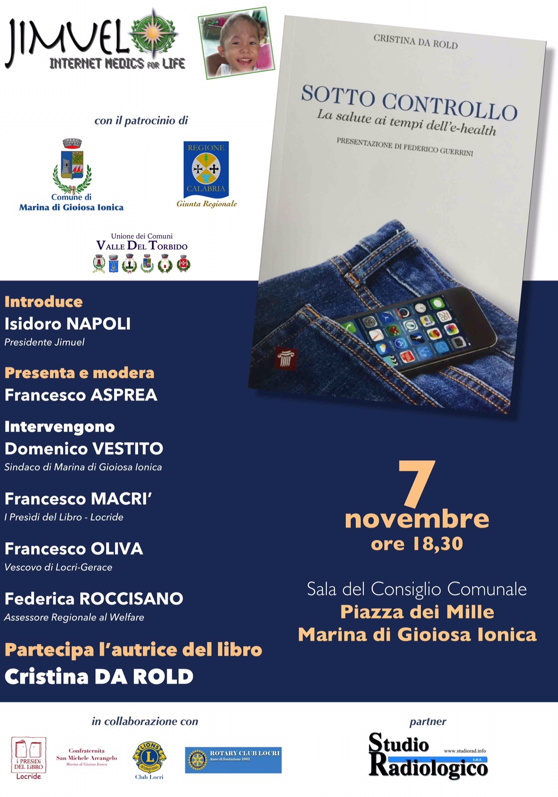 MARINA DI GIOIOSA: GIORNO 7 LA PRESENTAZIONE DEL LIBRO 'SOTTO CONTROLLO- LA SALUTE AI TEMPI DELL'E-HEALTH' - 