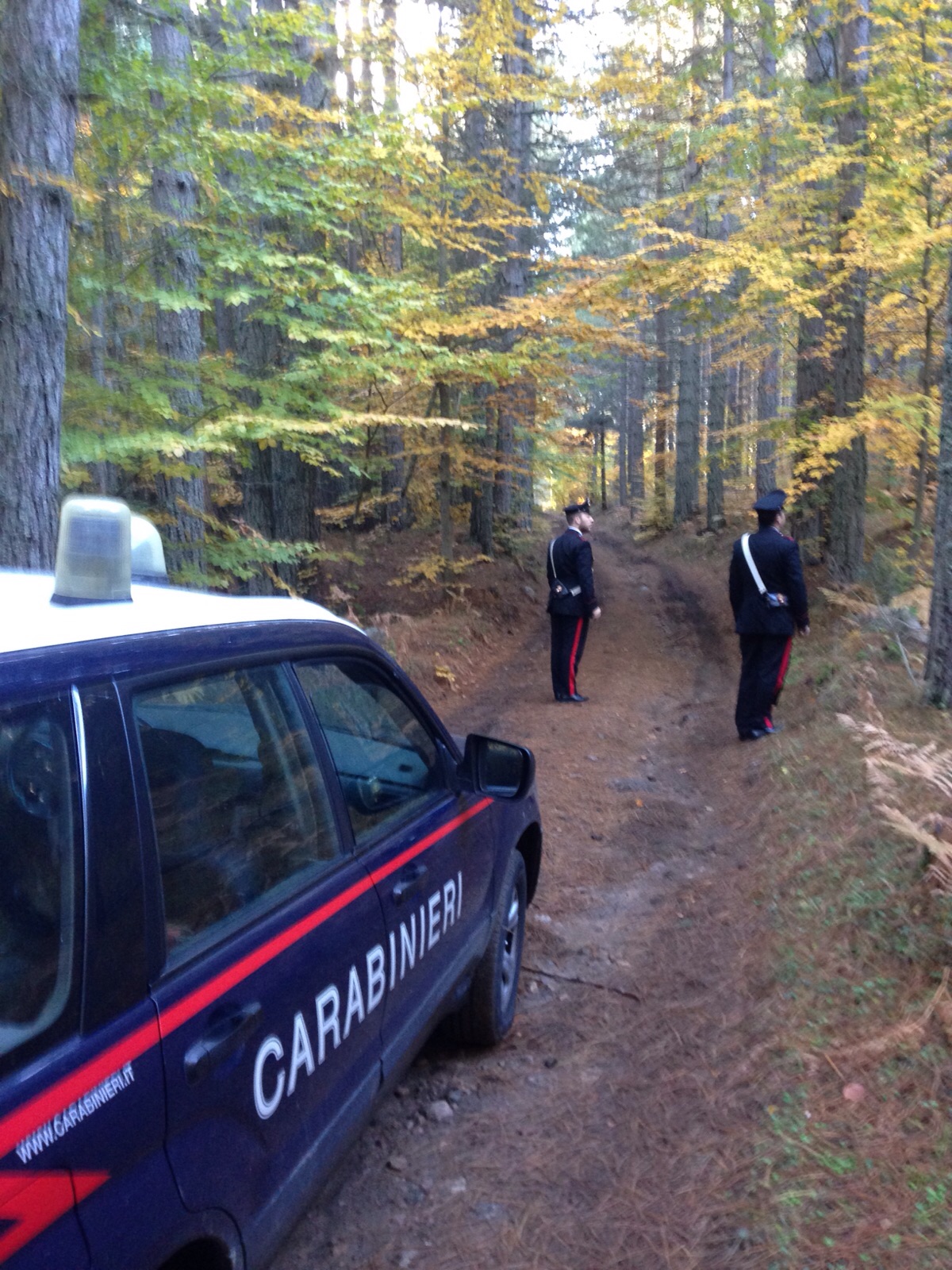 I Carabinieri soccorrono una persona in difficoltà - 