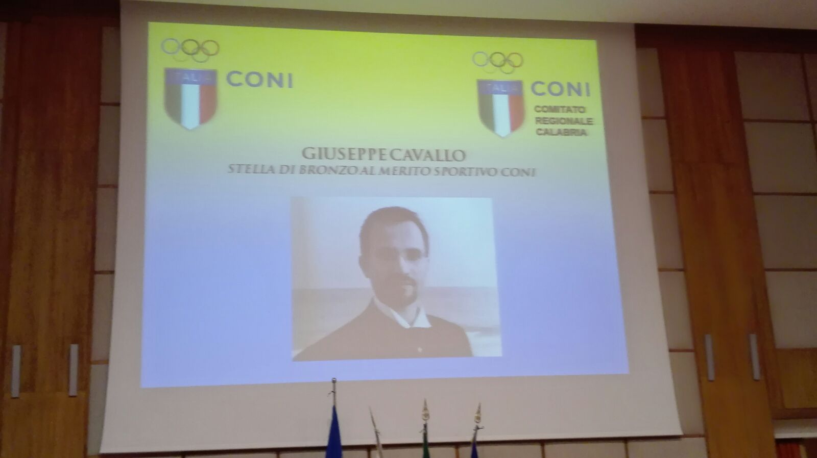 STELLA CONI AL MERITO SPORTIVO AL MAESTRO GIUSEPPE CAVALLO - 