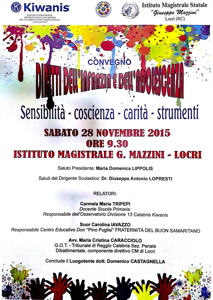 Locri Convegno sui DIRITTI DELL'INFANZIA E DELL'ADOLESCENZA - 