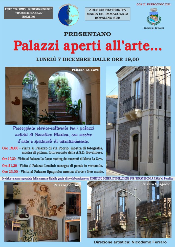 Bovalino: Passeggiata storico-culturale con l'evento 'Palazzi aperti all'arte...' - 