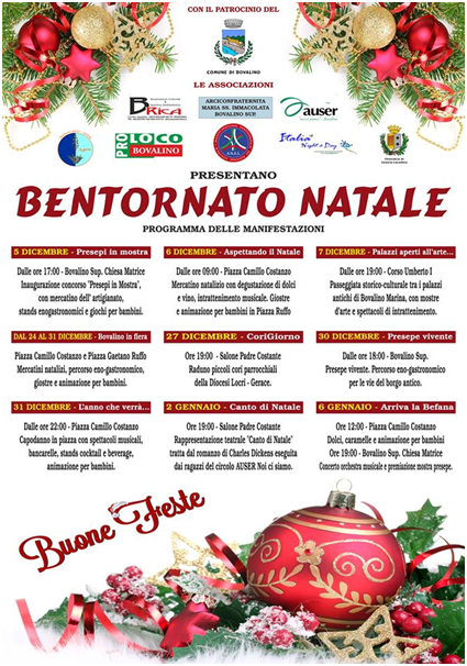 Bovalino (RC): si chiude il 6 gennaio con l'evento 'Arriva la befana' la positiva manifestazione natalizia - 