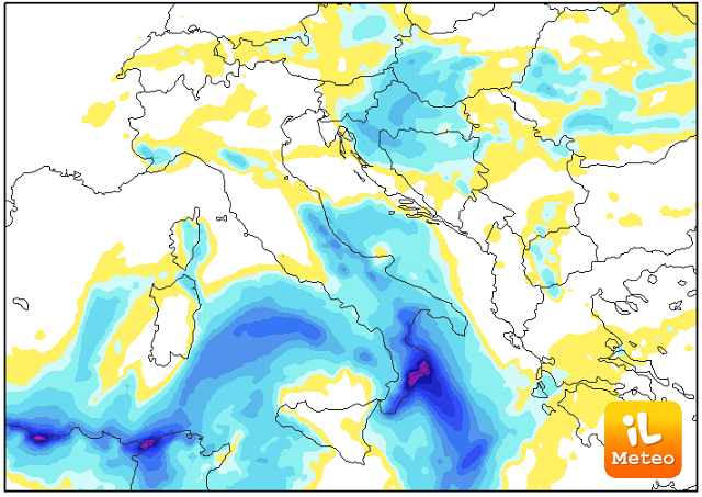 PREVISTA ONDATA DI MALTEMPO SULLA CALABRIA IONICA NEL WEEK-END - 