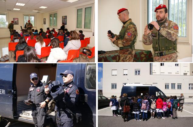 Carabinieri Gruppo Locri. Un giorno in caserma per gli alunni delle quinte classi delle scuole elementari di Siderno. - 