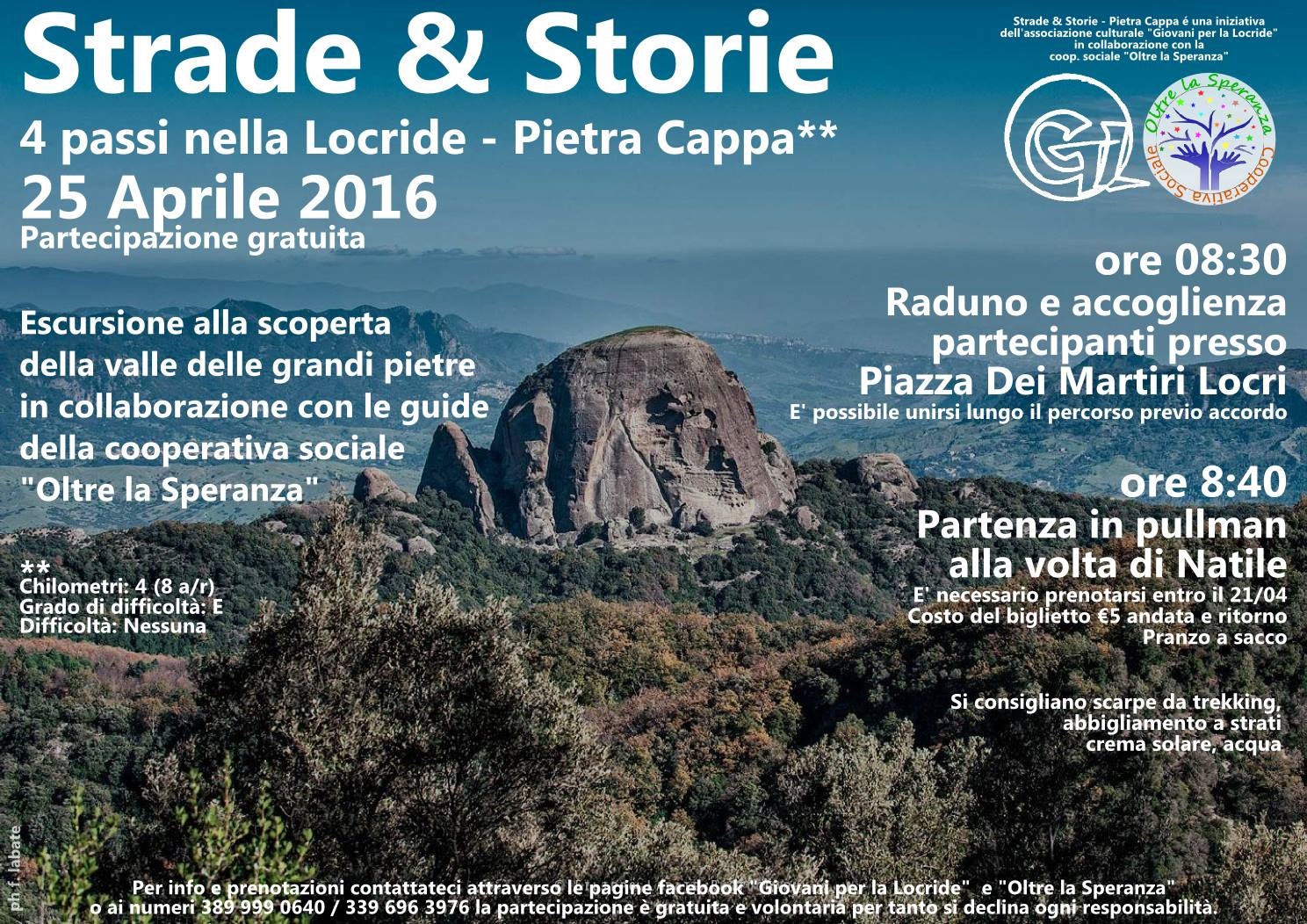 Strade & Storie - 4 passi nella Locride  Pietra Cappa - 