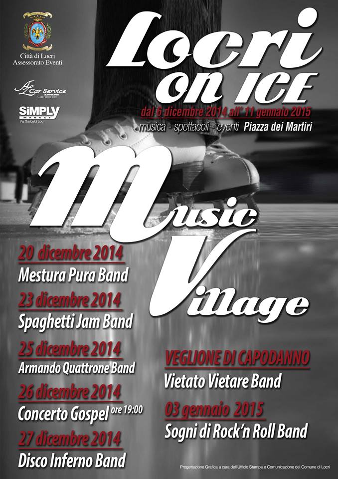 Locri, da sabato parte il Music Village all'interno di 'Locri on Ice' - 