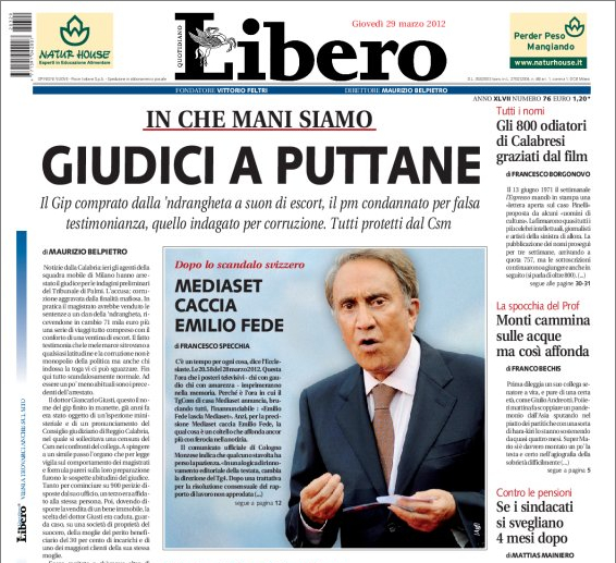 Suicida giudice Giusti: disse, "dovevo fare il mafioso" . Frase detta in telefonata intercettata con boss Giulio Lampada - 