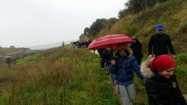 Siderno (RC): passeggiando sotto la pioggia lungo la diga - 