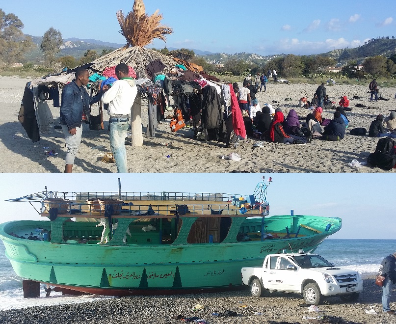 SBARCANO IN 180 QUESTA NOTTE NELLA SPIAGGIA TRA ROCCELLA E CAULONIA  - 