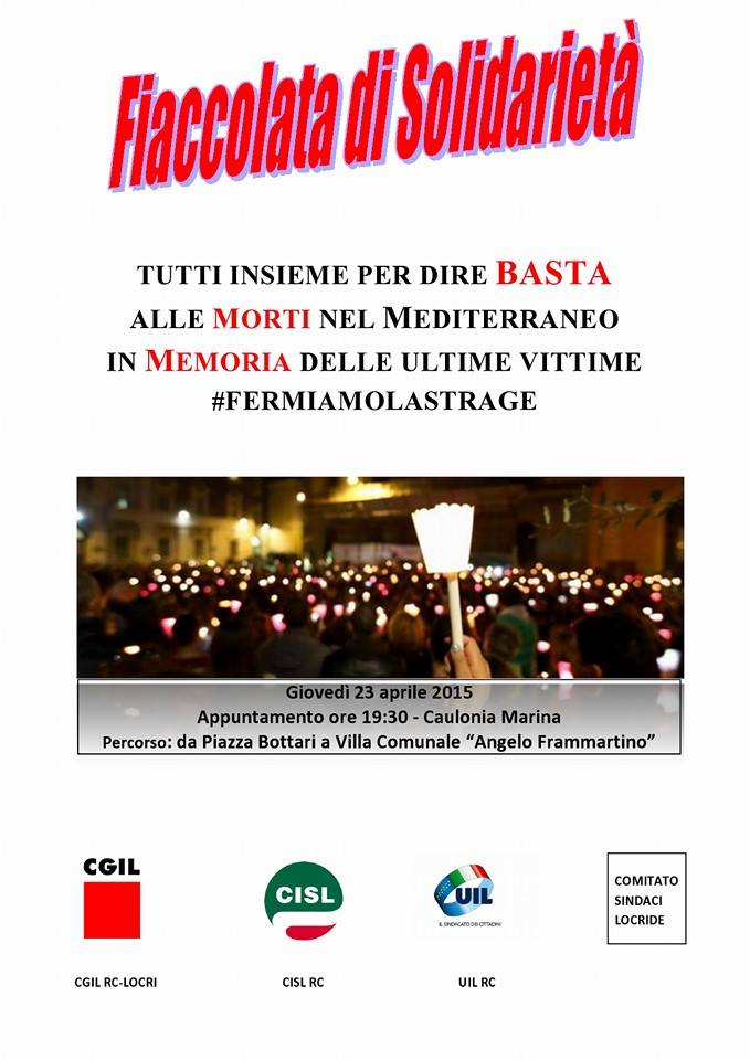 Caulonia: stasera la fiaccolata di solidarietà - 