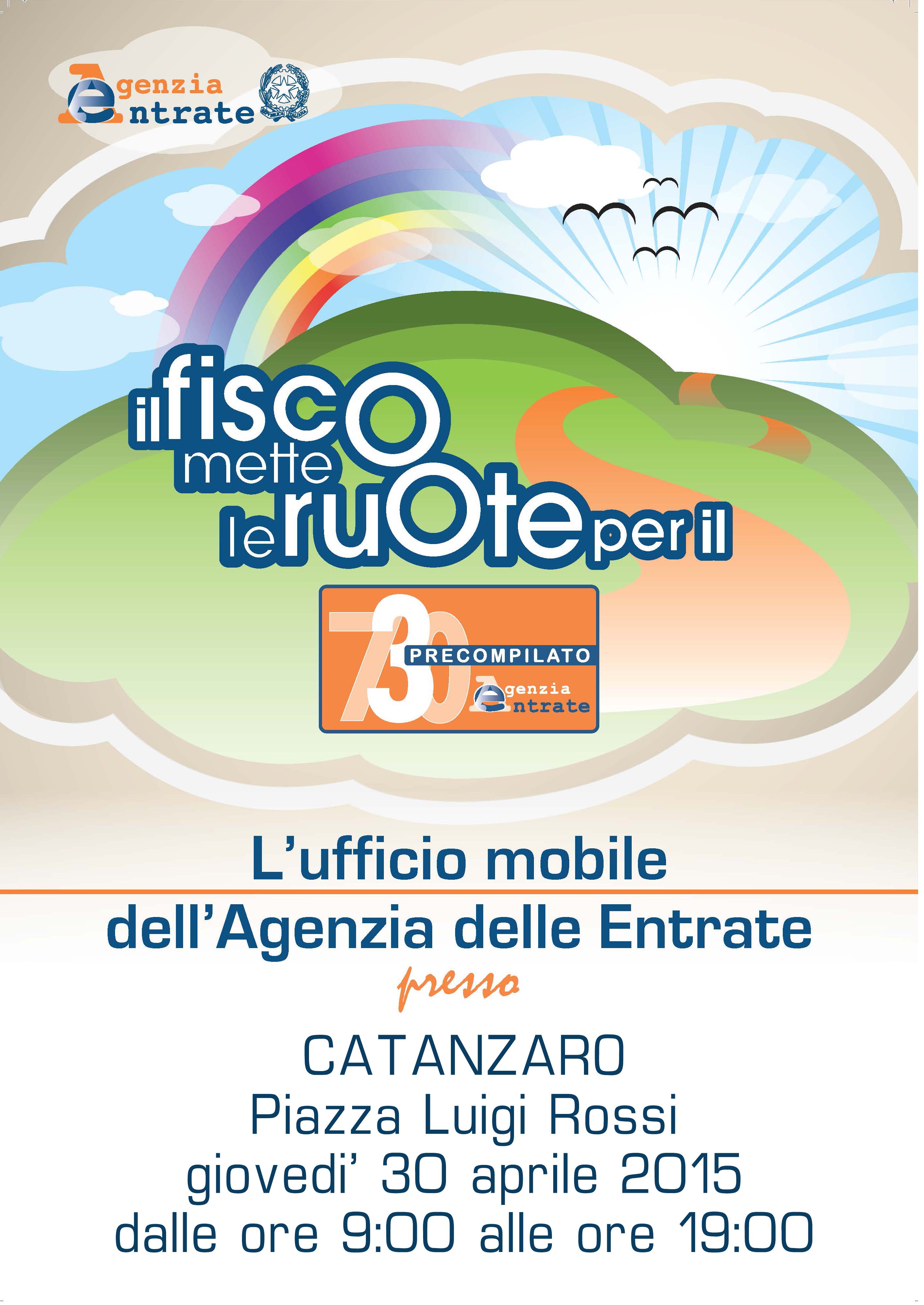 Appuntamento a Catanzaro con il camper dell'Agenzia delle Entrate per assistenza e informazioni sul 730 precompilato - 