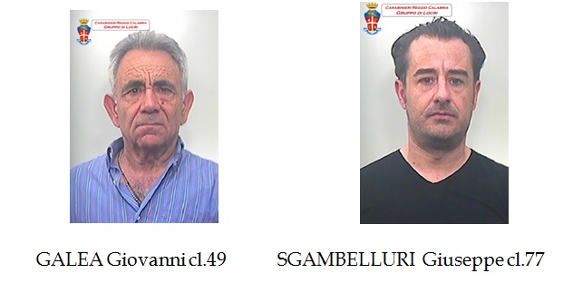 SIDERNO: RITORNANO IN CARCERE GALEA E SGAMBELLURI - 