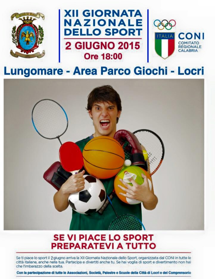 Locri (RC): domenica si celebra ledizione XII della Giornata dello Sport - 