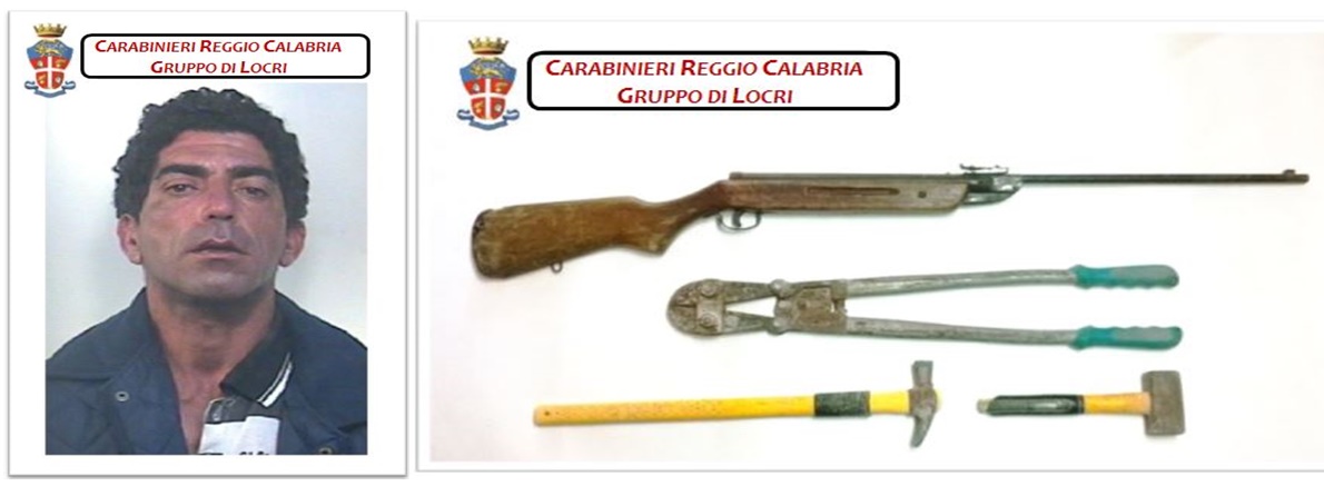 Roccella Jonica. Sorpreso mentre stava maneggiando una carabina sul lungomare: Arrestato dai Carabinieri. - 