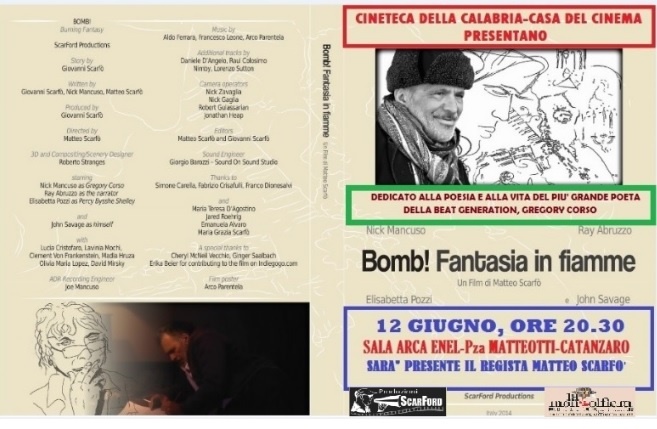 BOMB! Burning Fantasy.   La vita e la poesia di Gregory Corso del regista Matteo Scarfò. - 